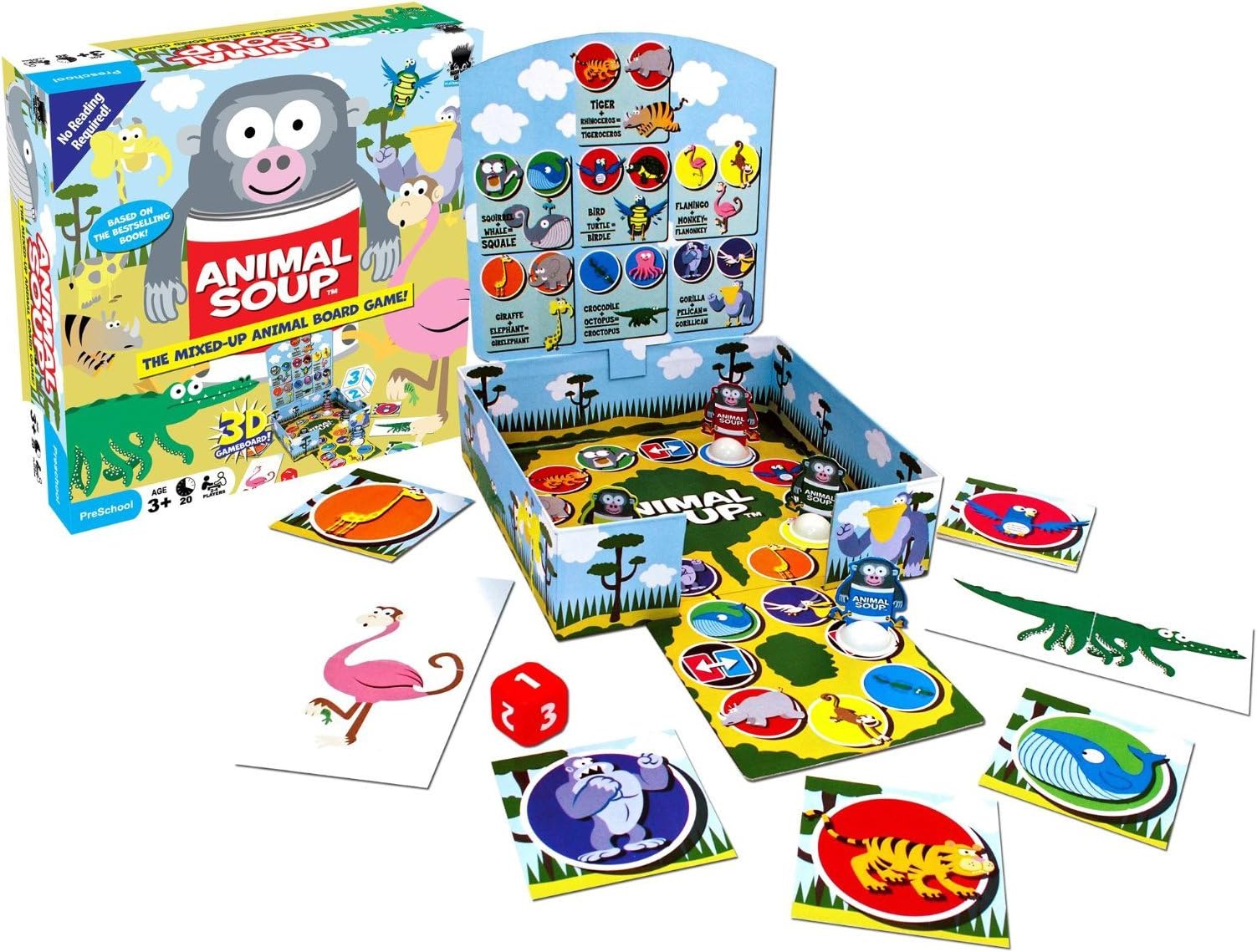 Haywire Group Animal Soup Mixed-Up Animal Board Game