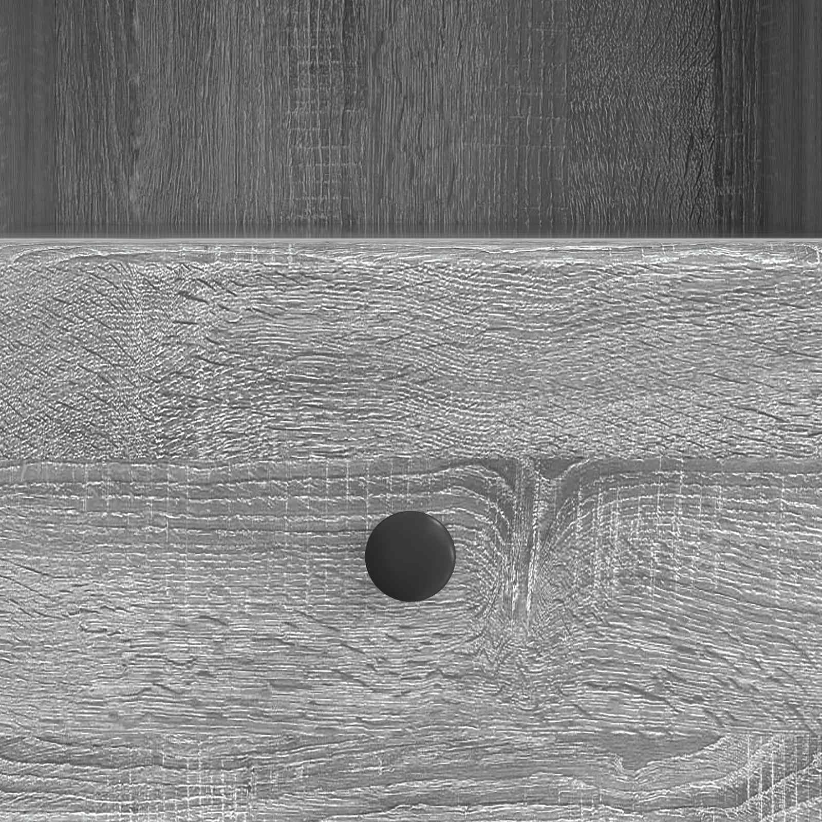 TV-Schränke Graues Sonoma 102 x 34,5 x 50 cm Holzwerkstoff mit Stauraum Kabelmanagement und Schubladen für Wohnzimmer Heimkino Media Center