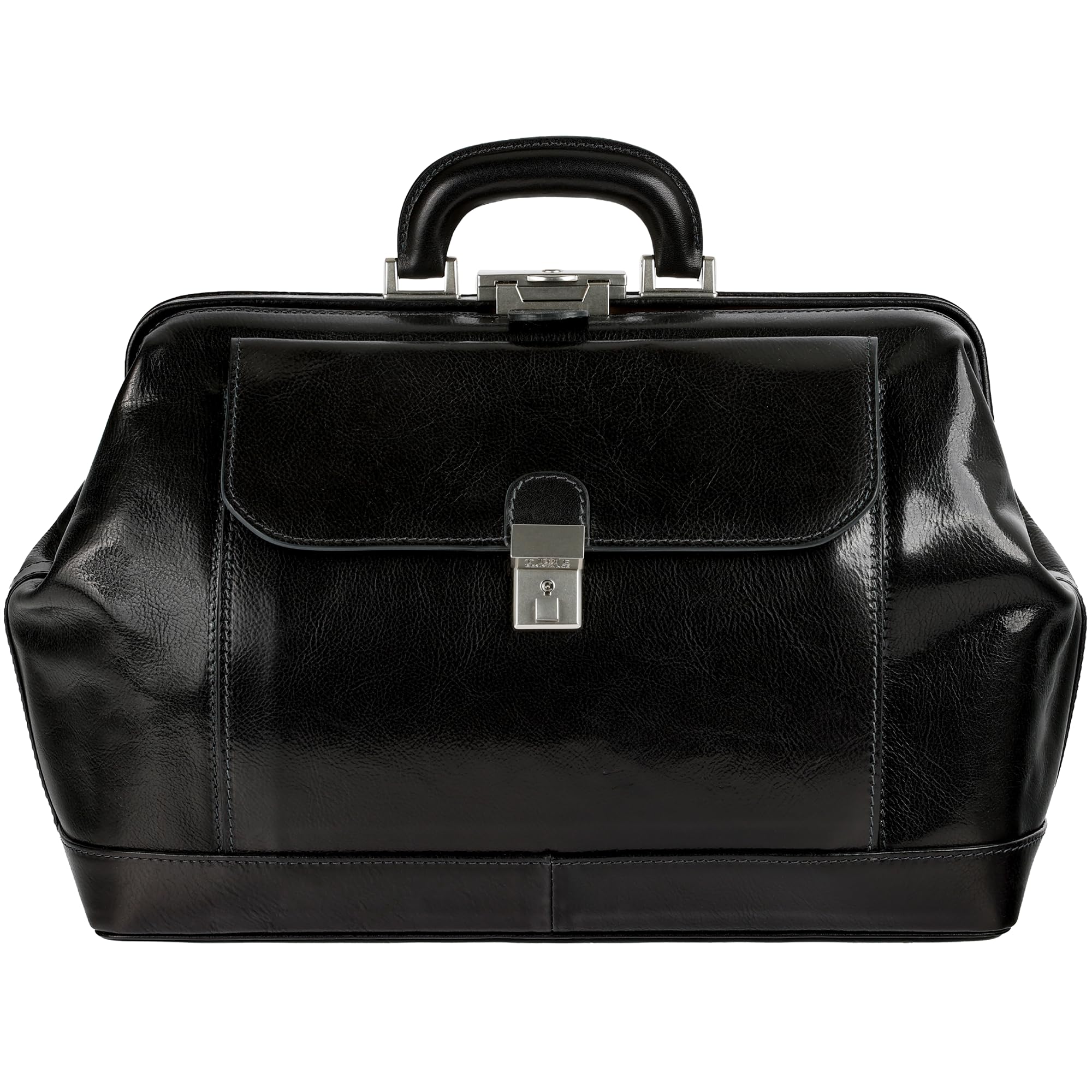 Time Resistance Sac de Médecin en Cuir – Sac à Poignée Supérieure – Mallette Médicale – Sac Gladstone