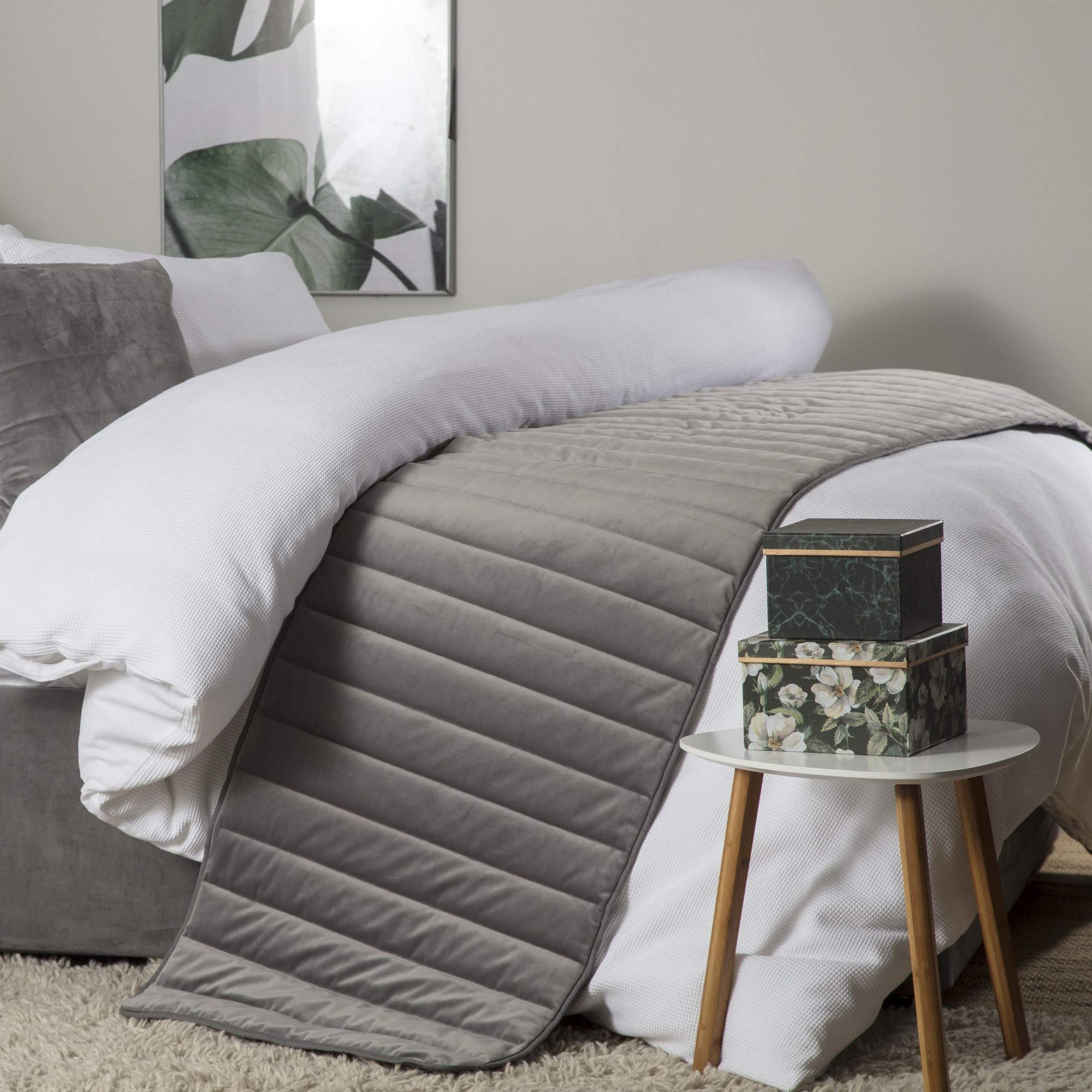 Serene Verona Runner 50 x 200cm Charcoal Suede