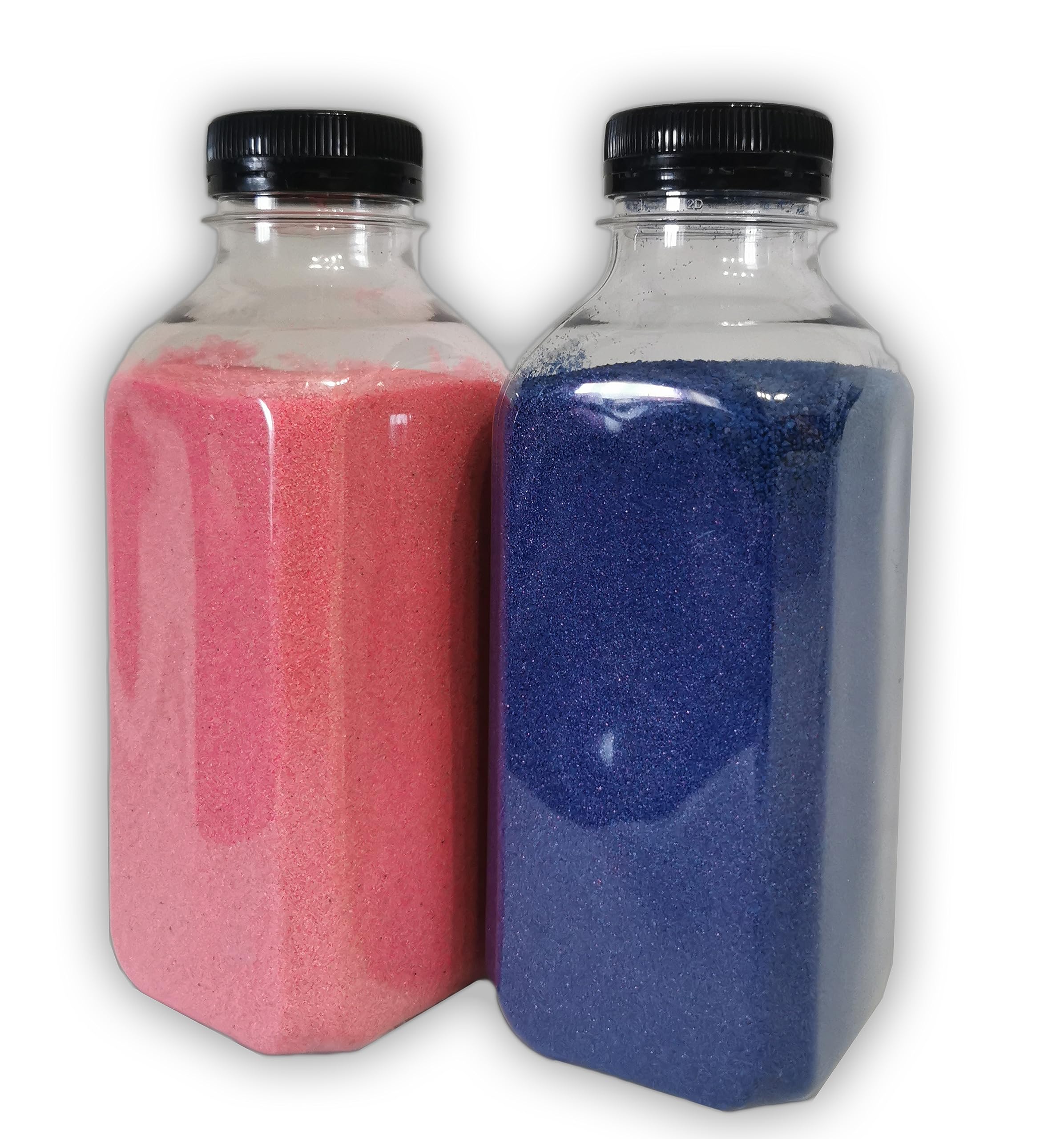 NIRALIS Arena de colores para Bodas, Ritual de Boda, ROSA y AZUL 800 gr cada bote,Ceremonia de la Arena Boda, Decoracion y Manualidades