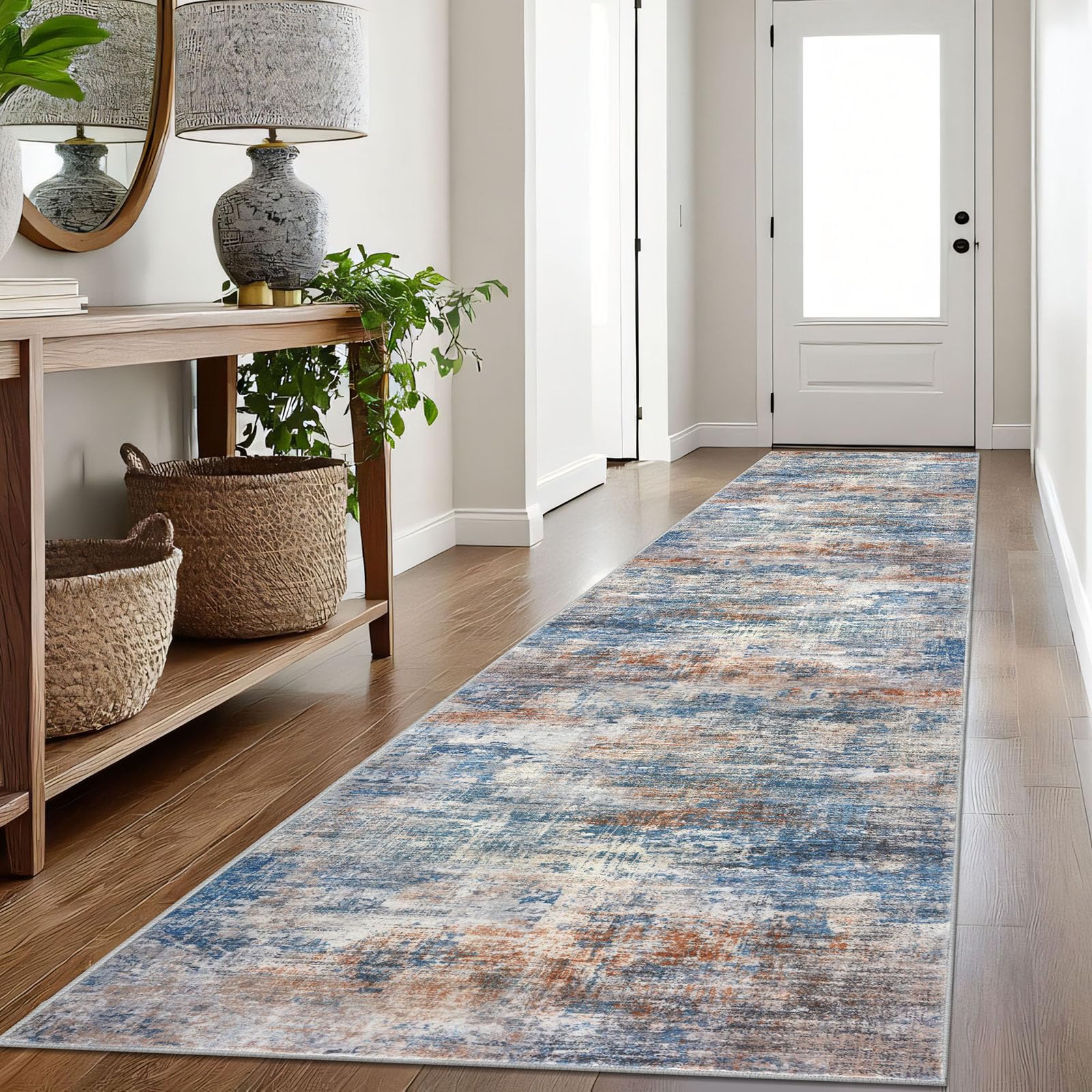 IOHOUZE Abstract Runner Rug 3x16 ft