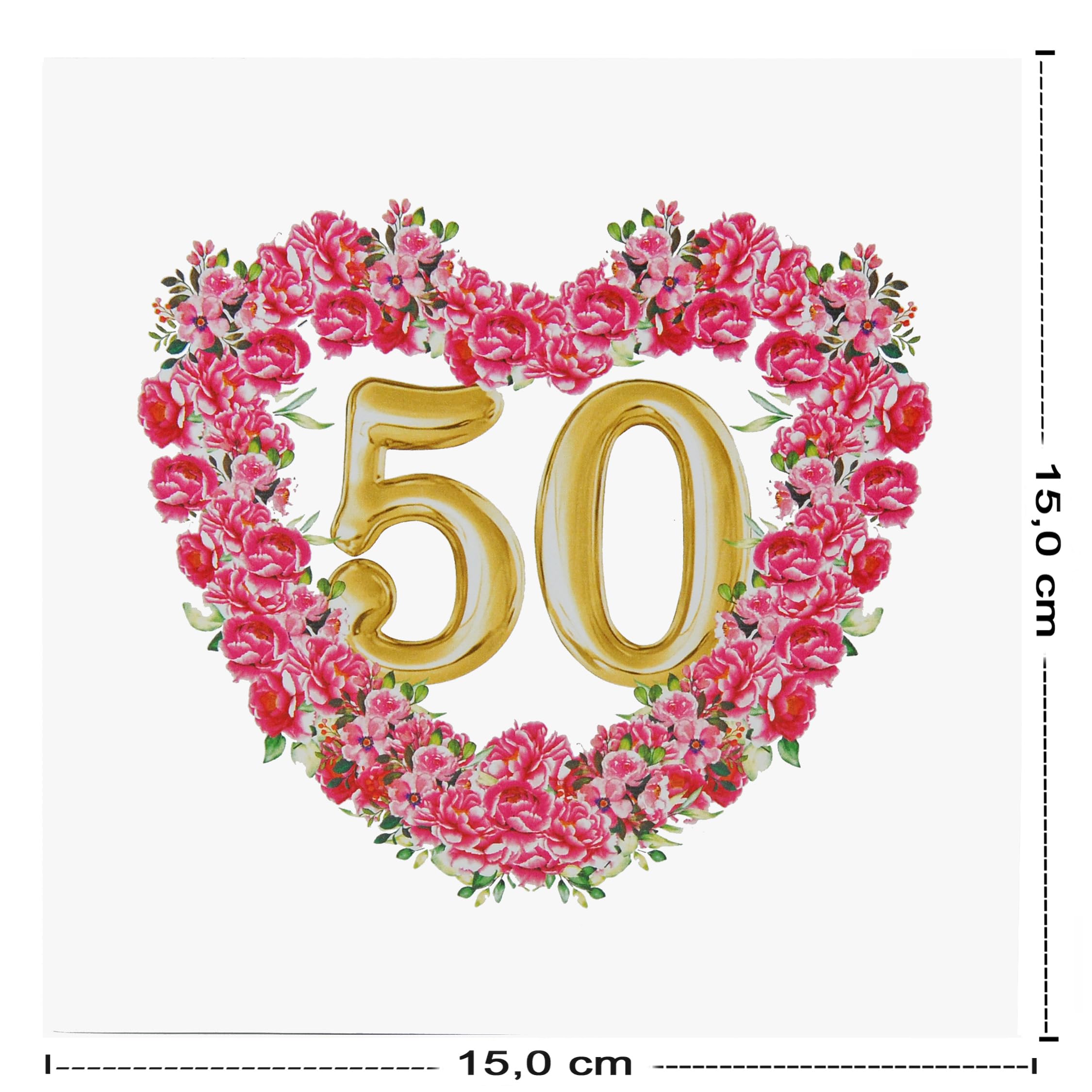 Biglietto Di Auguri Pop-up 50° Anniversario Matrimonio - Regalo 3D Per Coppie - Foto 7