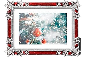 2022 Christmas Embellishment 5x7 Snowflake Picture Frame: A Festive Keepsake for Holiday Memories