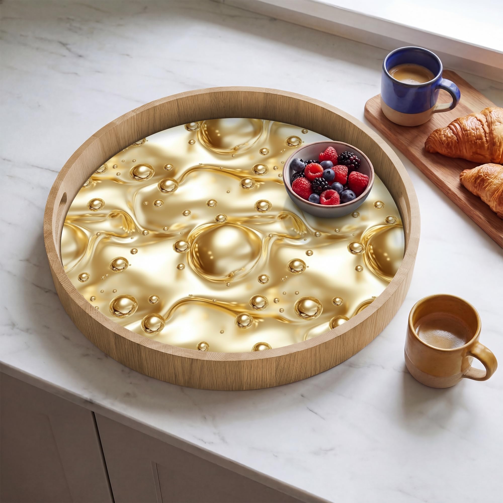 Plateau De Table Plateaux Service Repas Bois Decoratif Dejeuner