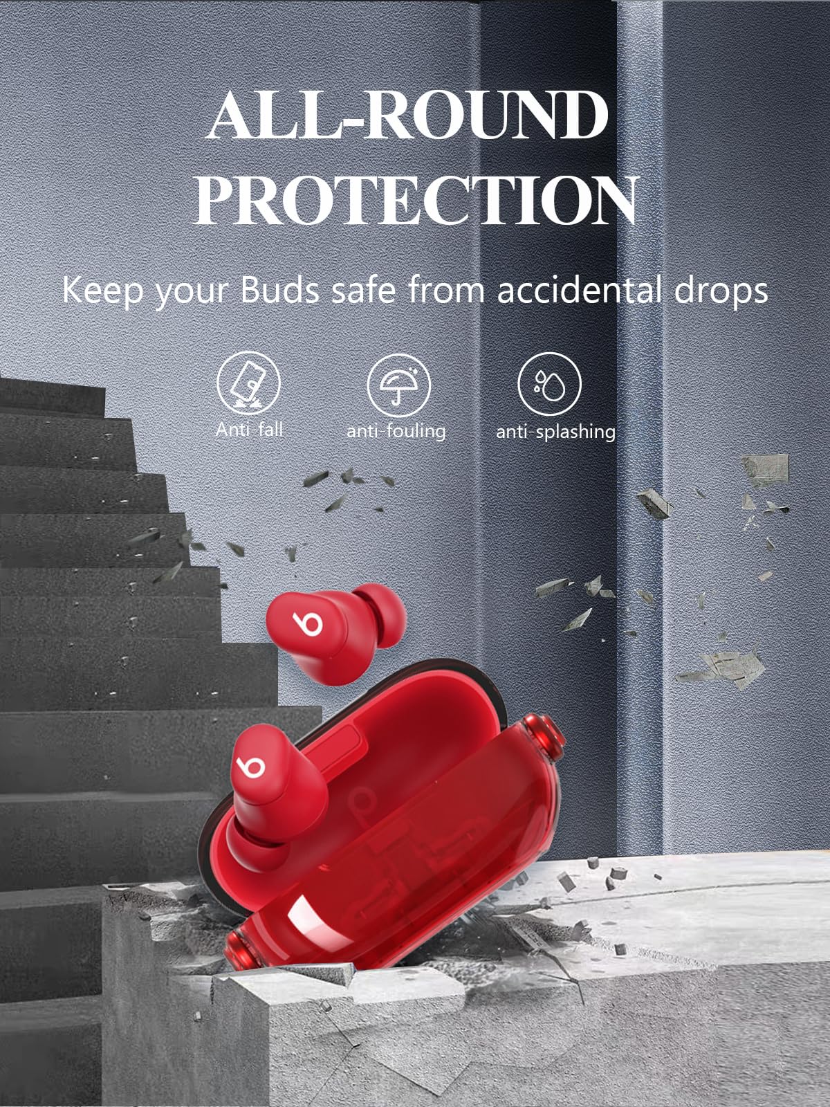 Amazon.com: Case for Beats Solo Buds - Wireless Bluetooth Earbuds