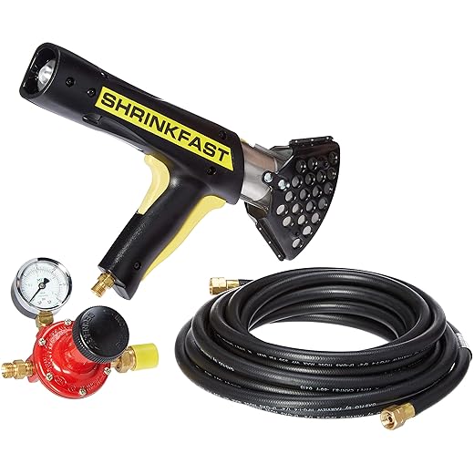 998 Heat Gun, 200000 BTU Propane Heat Gun, Ready to Use with 25' Hose, Regulator, Hard Case, and Wrench Made in the USA