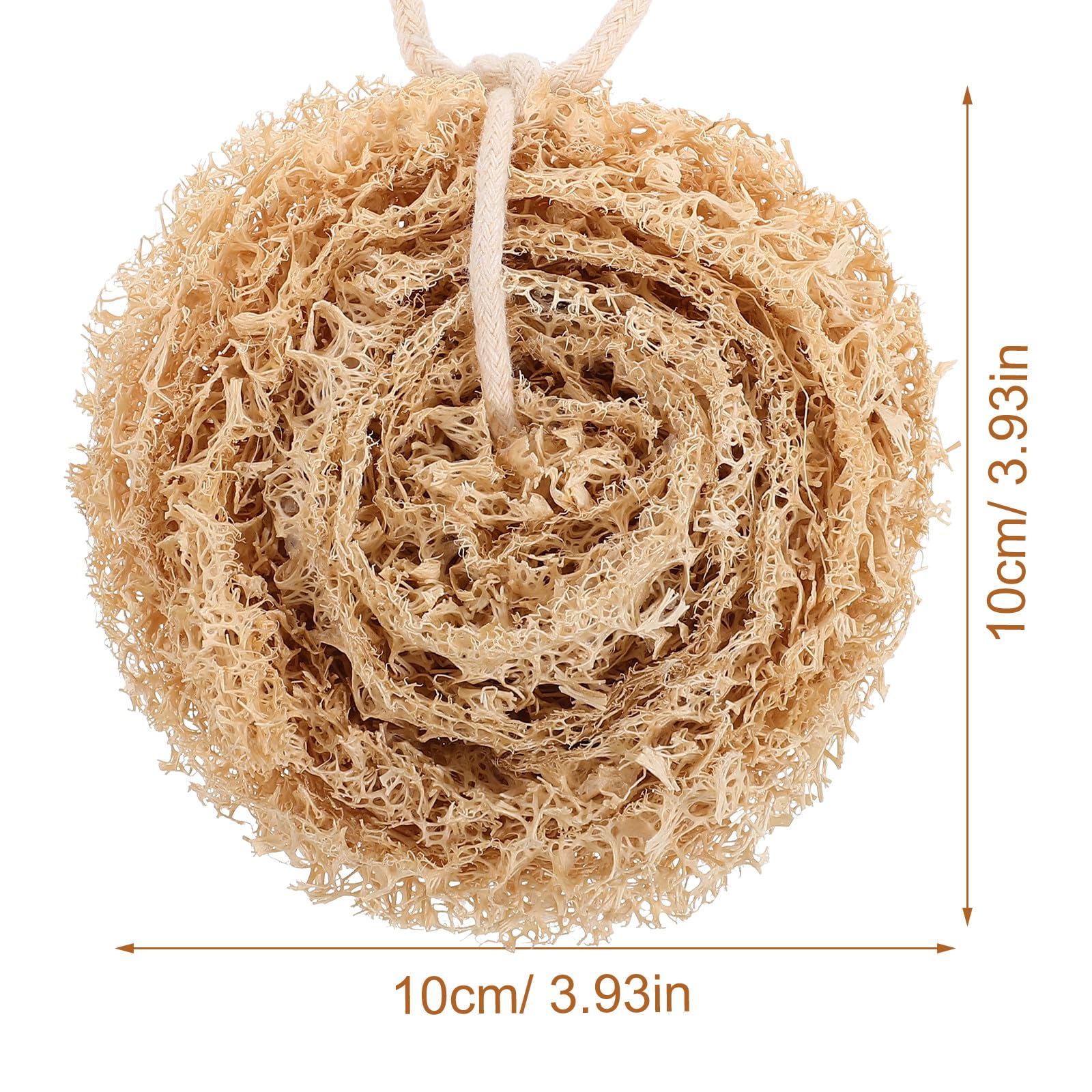 Esponjas de Lufa Naturales para Lavar Platos 4 Piezas Fuerte Absorción de Agua y Diseño para Colgar, Ideales para Limpieza en Cocina