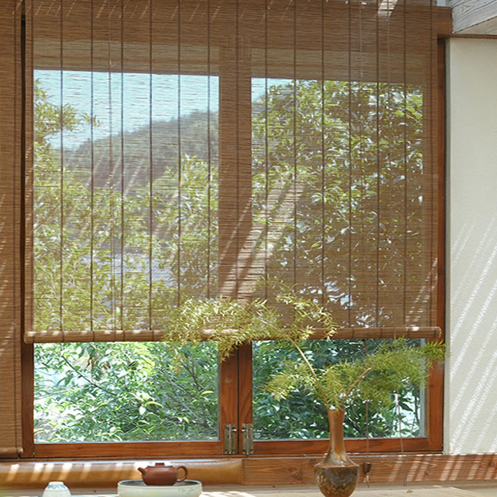 Canniccio Bambù In Pvc Frangivista Recinzione Per Giardino Frangivento Balcone 100x300cm 88876921