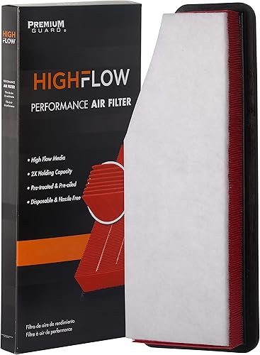 Miniatura 2 de HIGHFLOW PA99487X, filtro de aire desechable para motor de alto rendimiento y preaceitado  Compatible con Jeep Cherokee 2022-21