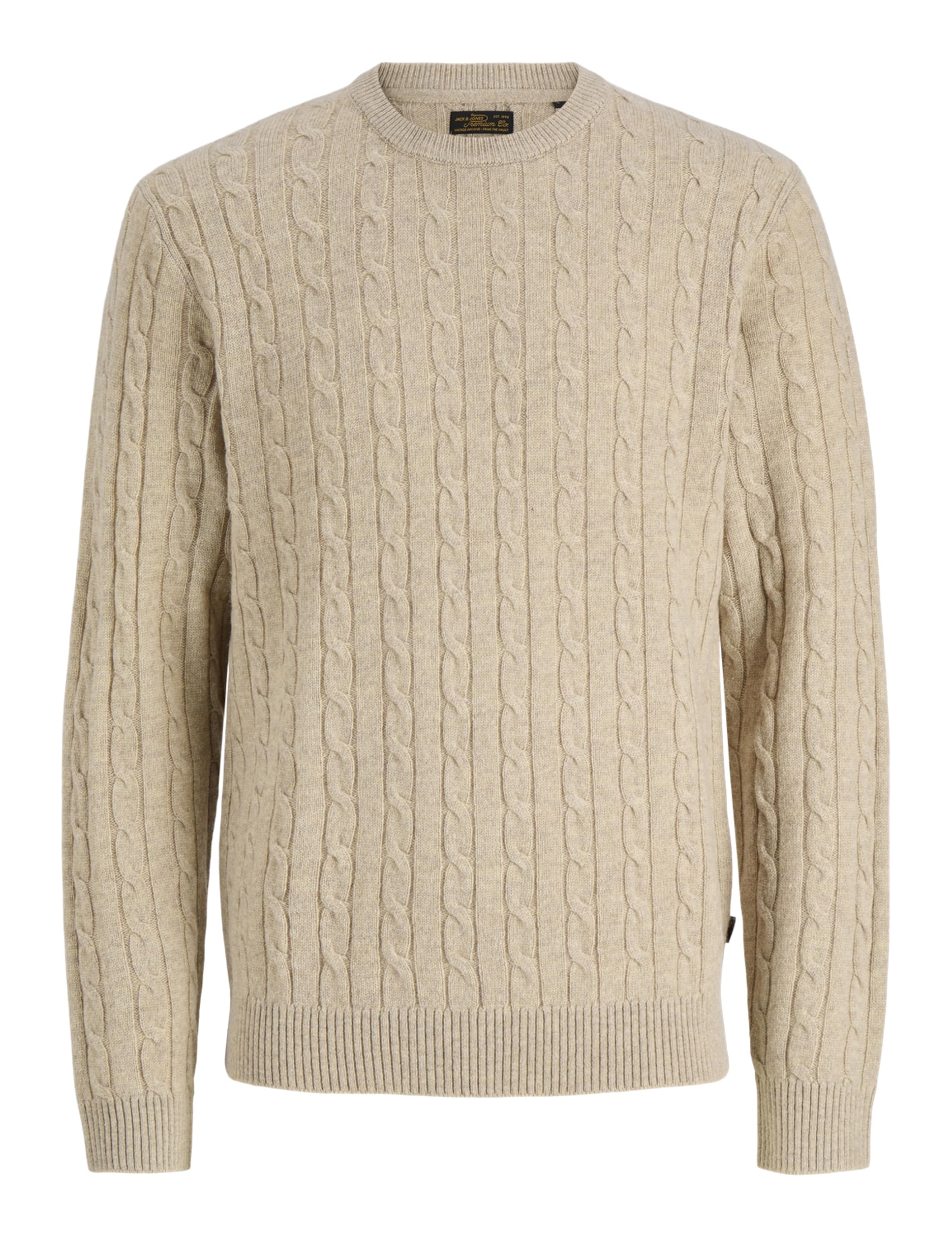 JACK & JONES Herren Jprcclambswool Knit Cable Crew Neck Jprcclambswool Knit Cable Crew Neck (1er Pack)