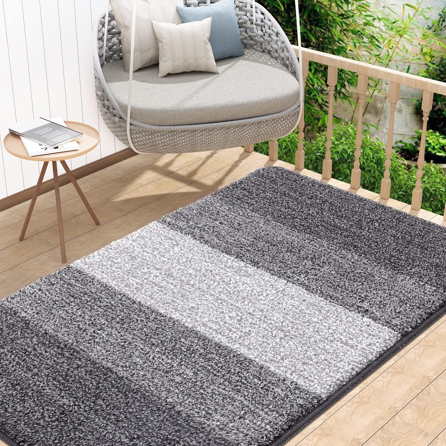 Homaxy Door Mats Indoor, Machine Washable Soft Doormats, Dirt Trapper Super Absorbent Entrance Rug