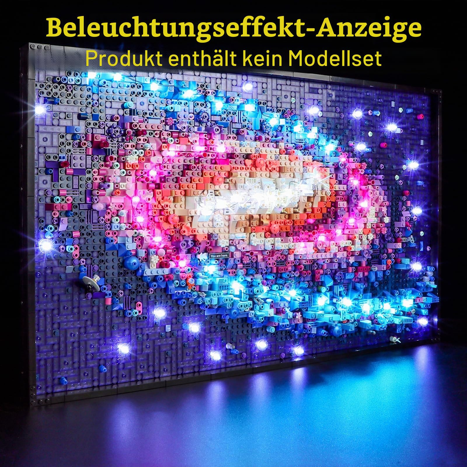GEAMENT LED Licht-Set Kompatibel mit LEGO Die Milchstraßen Galaxie - Beleuchtungsset für Art 31212 (Modell-Set Nicht enthalten)