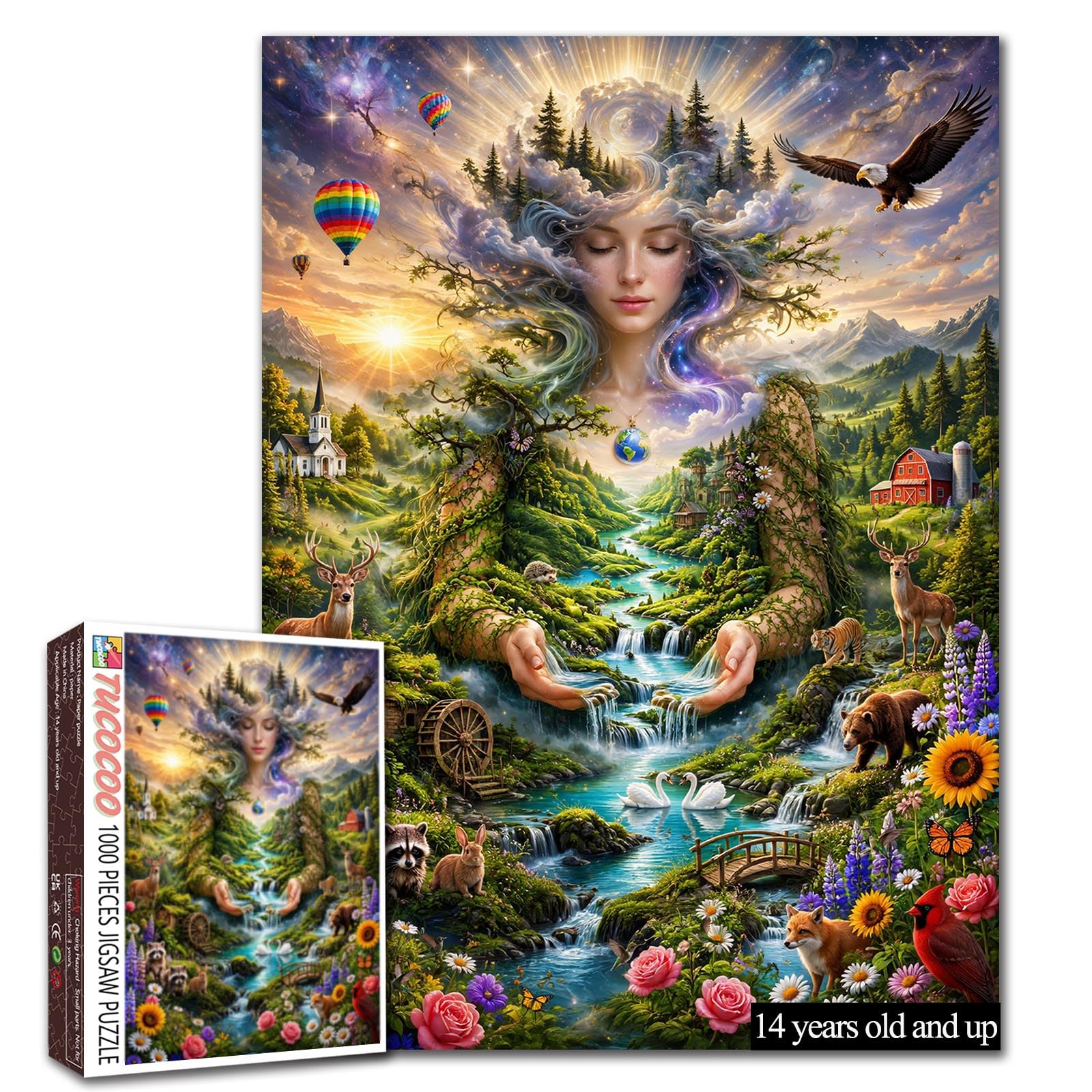 Mother Nature 1000 Piece Jigsaw Puzzle for Adults Wildlife Fantasy Puzzle
