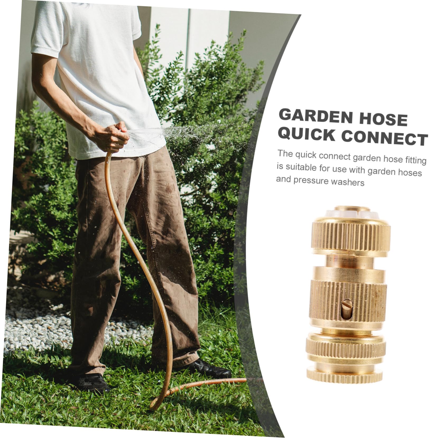 ULTECHNOVO 4 Paia Raccordo Rapido per Tubo da Giardino Connettore Sostitutivo per Tubo Flessibile Facile Installazione per Irrigazione e Lavaggio Auto