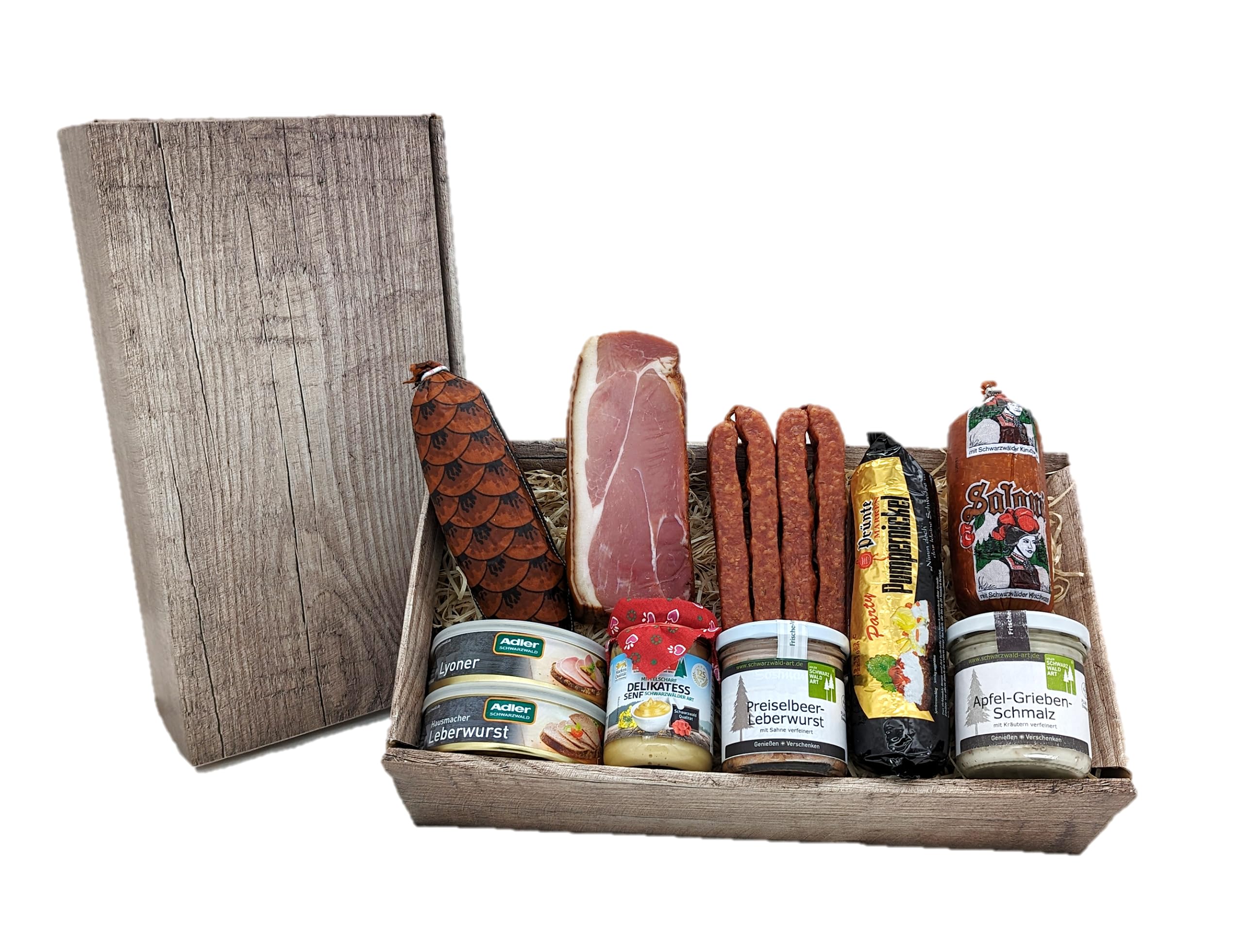 "Schlemmerkiste" Schwarzwald Art Adler Lebensmittel Geschenkidee 10-teilig