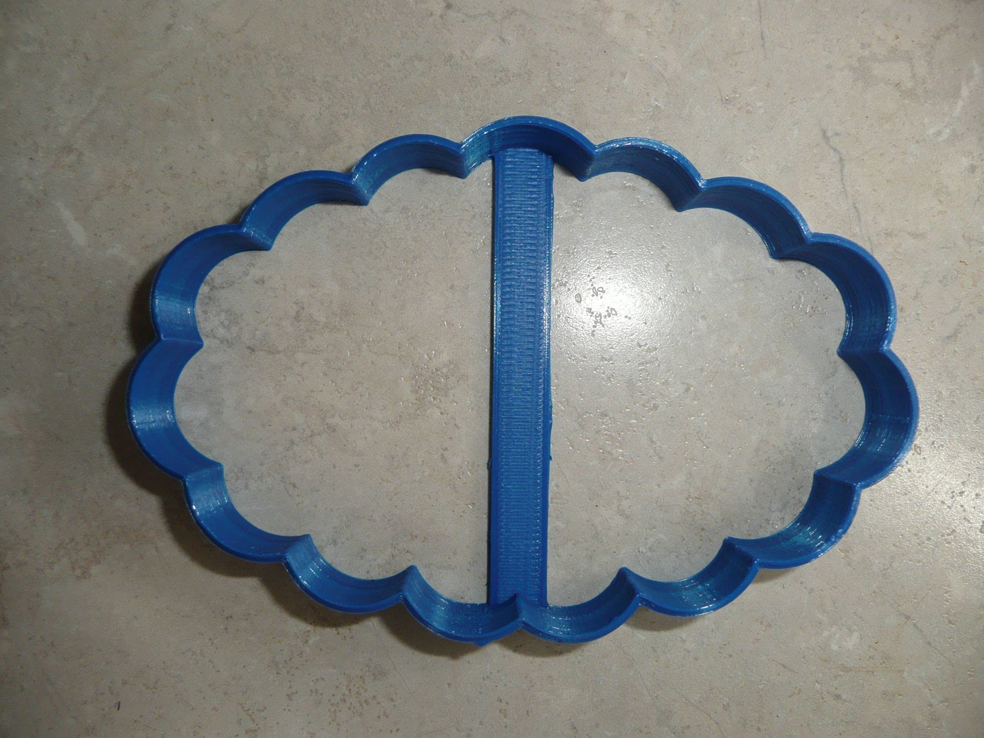 Scalloped Oval Cookie Cutter Set – 3 Sizes (6cm, 8cm, 10cm) For Biscuit, Fondant, Icing