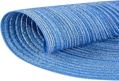 Miniatura 5 de Juego de 6 manteles individuales redondos trenzados, lavables de 15 pulgadas, manteles individuales redondos para mesa de cocina, manteles