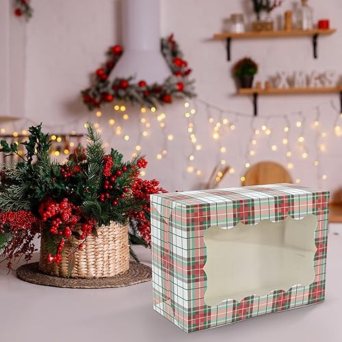 Miniatura 33 de Perfect Occasion Cajas de galletas de lunares, paquete de 12 unidades, cajas de galletas de lunares pastel con ventana, para Pascua, cumpleaños