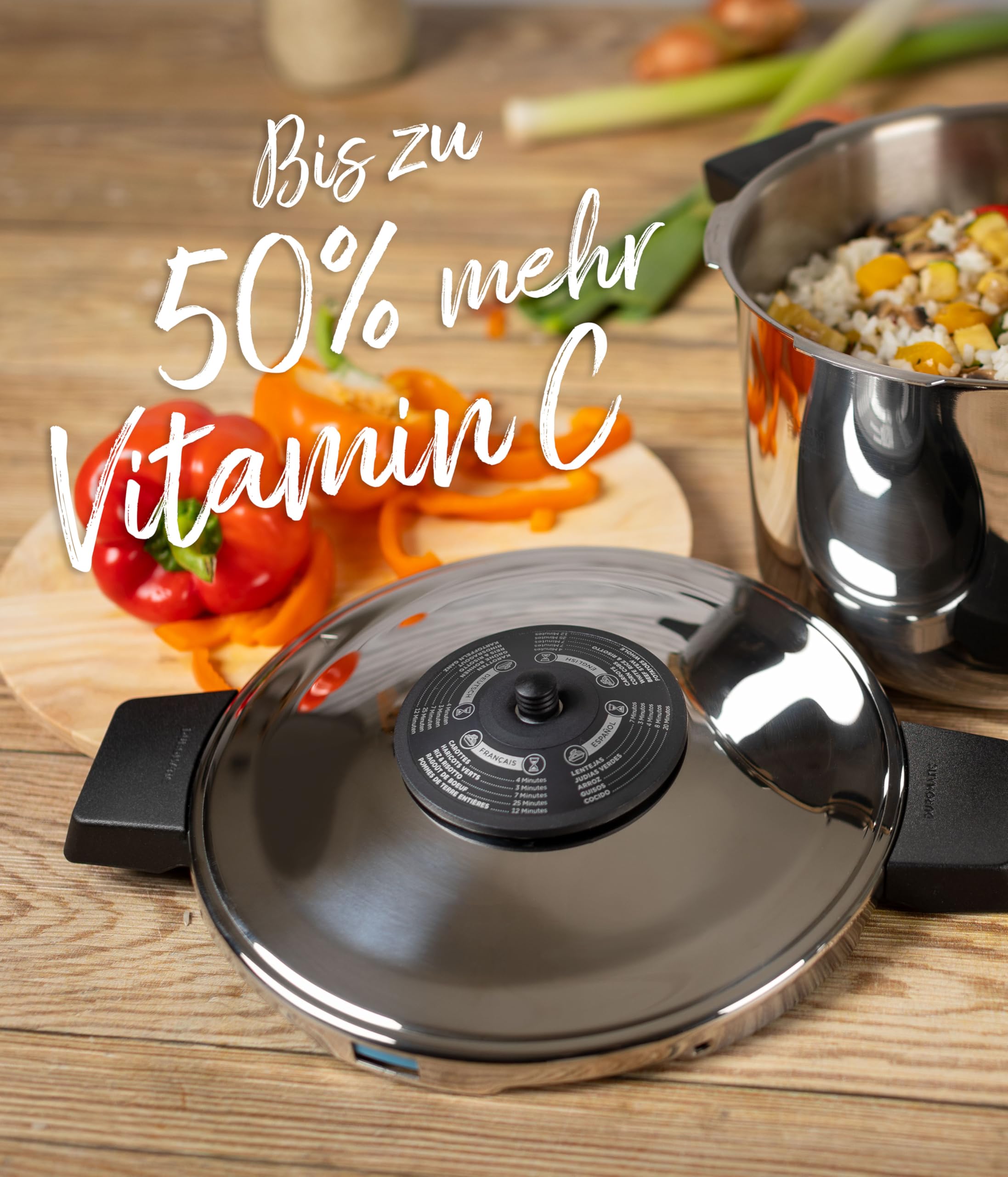 KUHN RIKON DUROMATIC CLASSIC NEO - Pentola a pressione da 3,5 l, 20 cm, adatta per piani cottura a induzione, inserto a rete incluso, risparmio energetico e tempo, prodotto in Svizzera