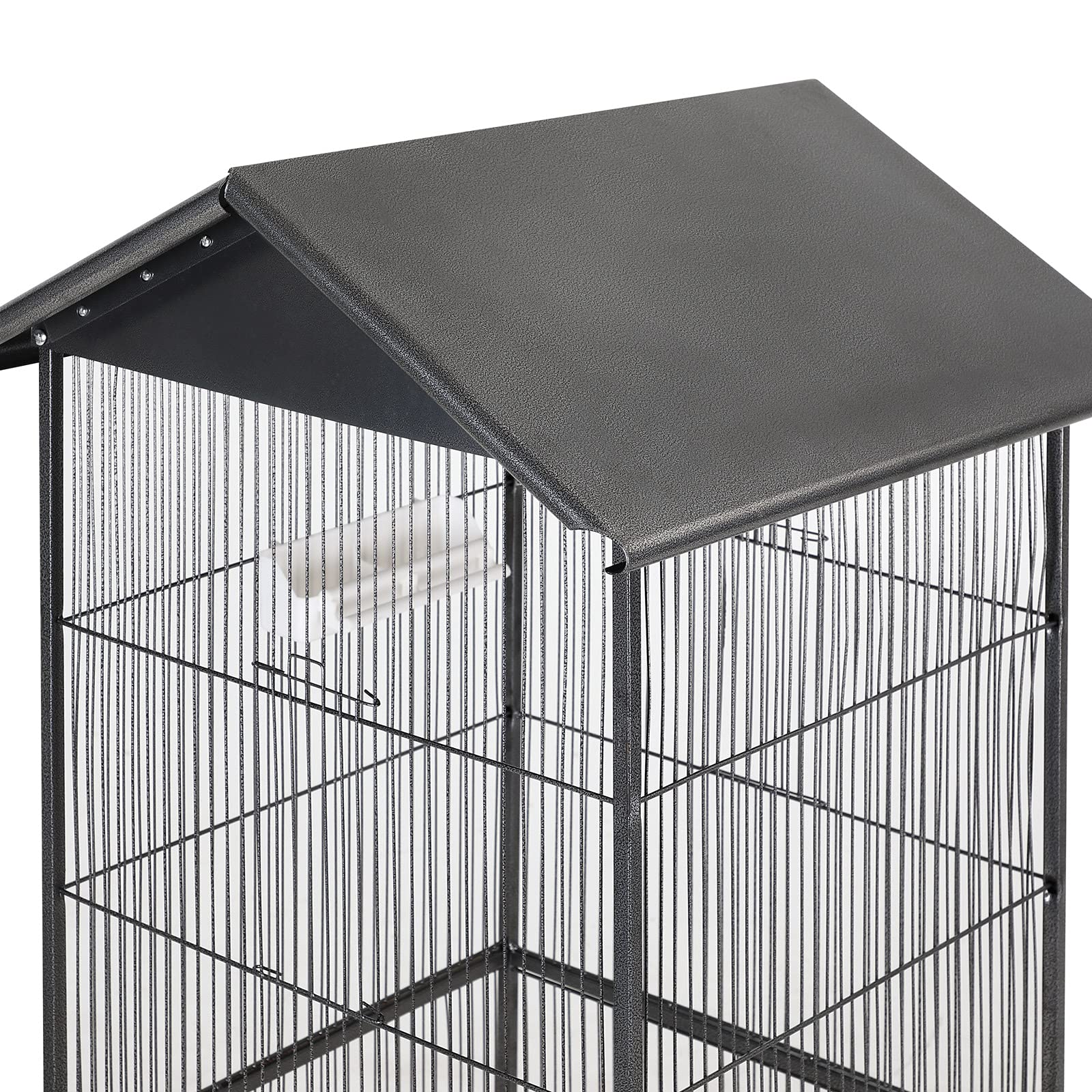 Deuba Voliera Uccelli XXL Gabbia Volatili 157cm Cassetto Estraibile Canarini Pappagalli Parrochetti
