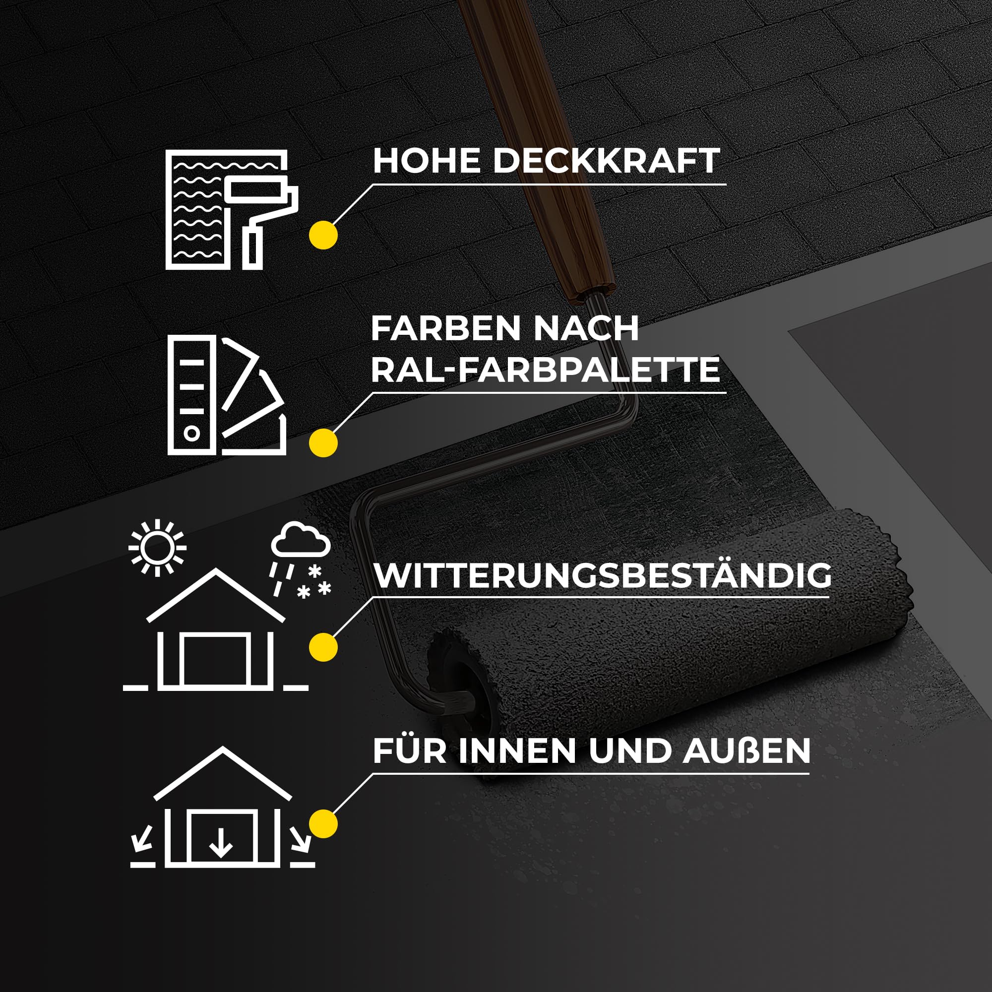 Isolbau Bodenfarbe - 1,5 kg - Boden- und Betonfarbe für Keller, Garage, Werkstatt - Wasserfeste Bodenbeschichtung für Innen & Außen - Anthrazit (RAL)