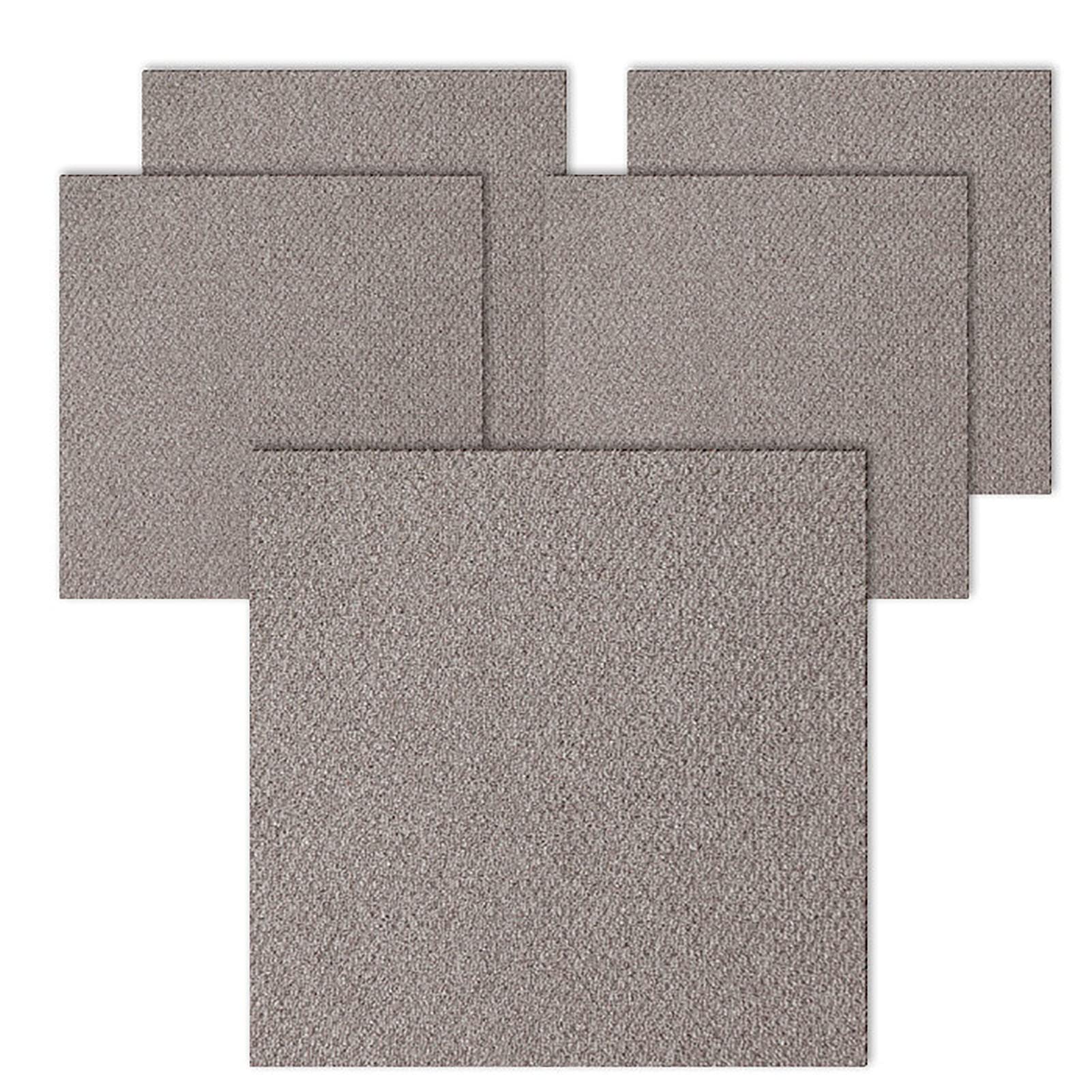 Moquette quadrotte autoadesive, Piastrelle autoadesive per Moquette 12 x 12, tappetini Antiscivolo, Lavabili, insonorizzati, Facili da installare, 10 Pezzi