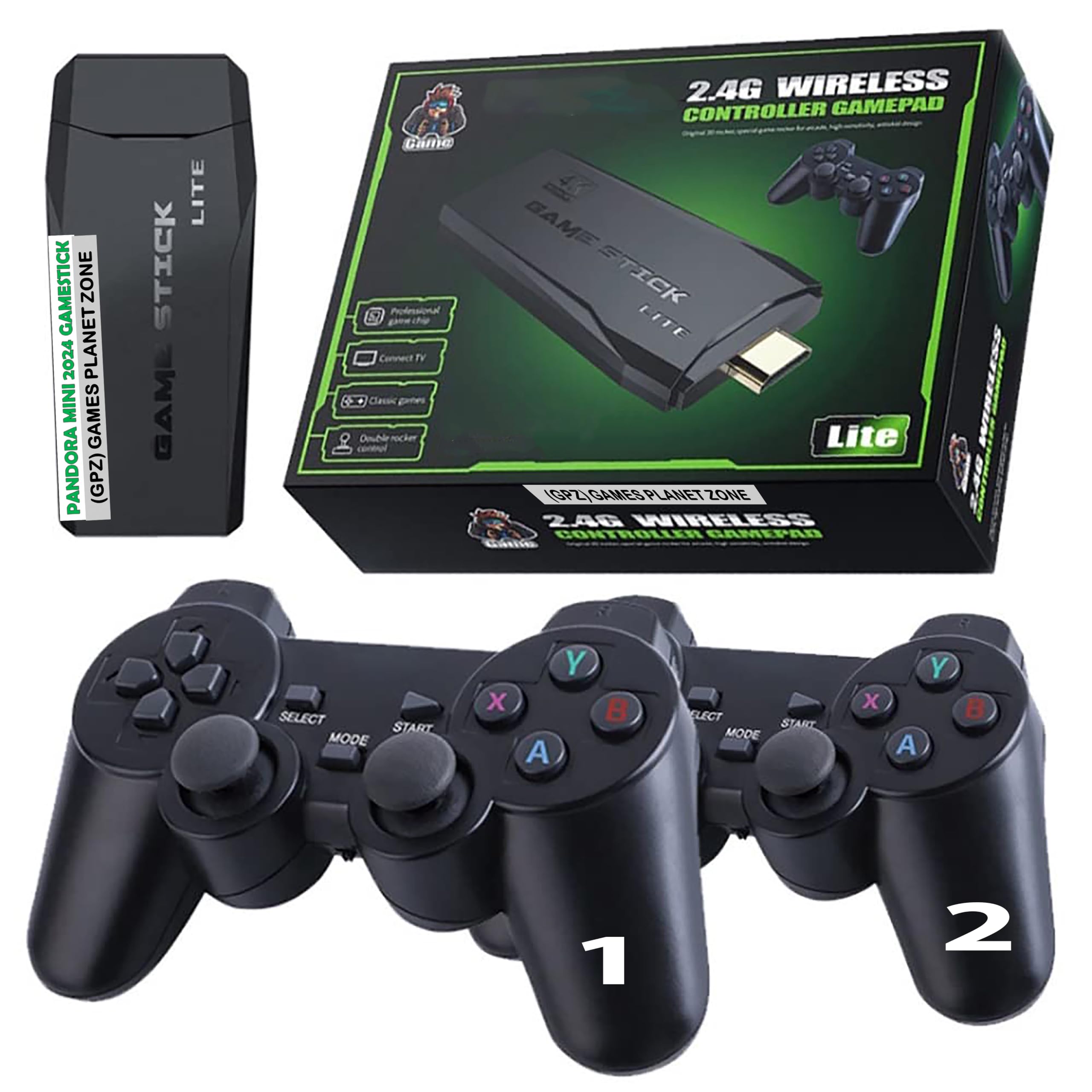 (GPZ) 2024 GAMESTICK 21,000 Games PRELOADED with 2 Wireless 2.4G COMTROLLERS 2D Classic RETOR Gaming Machine for Kids Home USE Easy Plug & Play Enjoy Any TIME Holidays Game GPZM15PRO (B0DC827VD5) Amazon Price History, Amazon Price Tracker