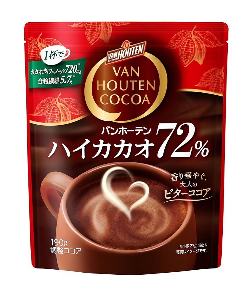 Amazon.co.jp: バンホーテン ハイカカオ 72%190g : 食品・飲料・お酒