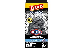 40x48 Trash Can Liners: Glad ForceFlex, the Eco-Friendly Solution with Clorox Protection