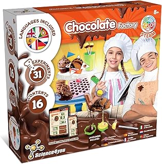 Science4you Chocolate Laboratory Game for Children from 8 Years with Experiment Box, 31 Experiments for Children Who Love Chocolate, Gifts for Boys and Girls 8+ Years