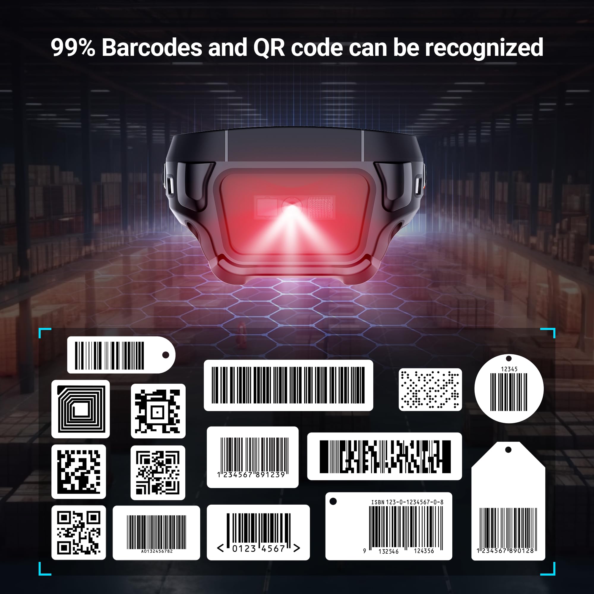 UROVO Inventory Scanner with Zebra Scanner, PDA with Pistol Grip, IP68 Rugged, NFC, 4G Wi-Fi 6, Handheld Warehouse
