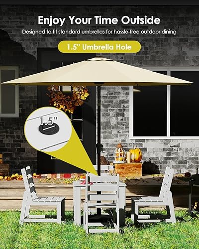 Miniatura 6 de GREENVINES Silla de patio | Sillas de comedor al aire libre | Plástico HDPE | Sin brazos | Para todo tipo de clima | para patio trasero terraza