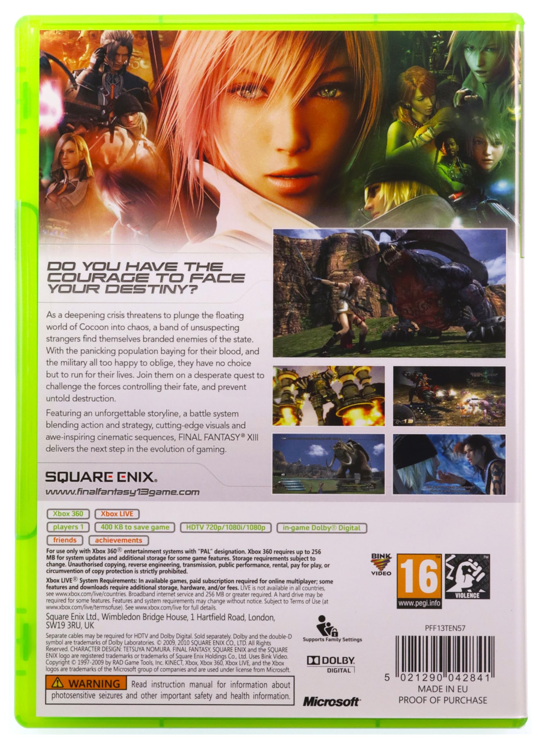 Amazon.com: Final Fantasy XIII - Classics (Xbox 360) : Video Games