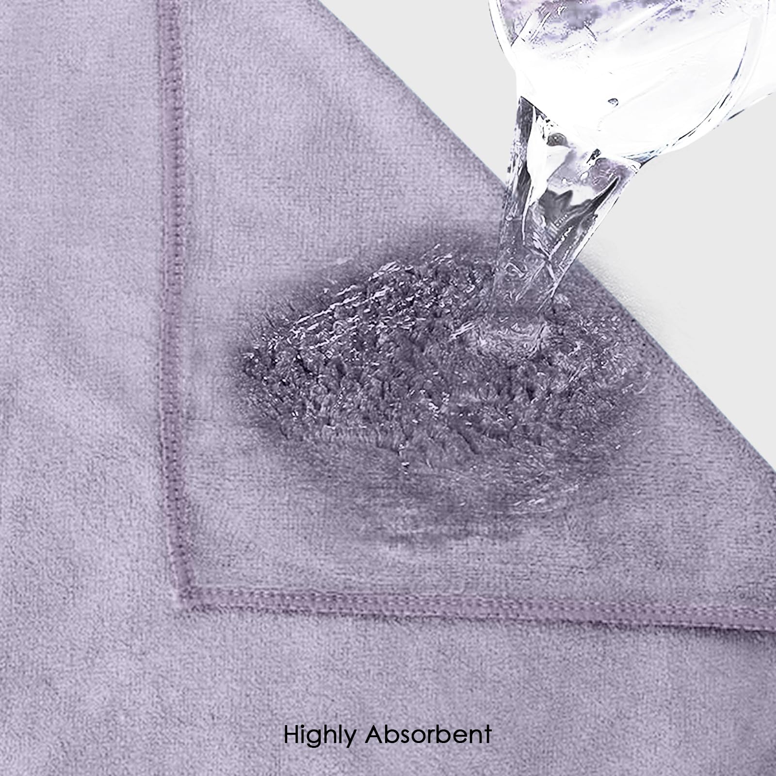 HOUSSE Natural Microfiber Face Towel Dapple Grey | Quick Dry Makeup Remover | Antimicrobial Bamboo Blend | Eco-Friendly 450 GSM | Soft Touch Set | 30x30 cm | Pack of 4 2