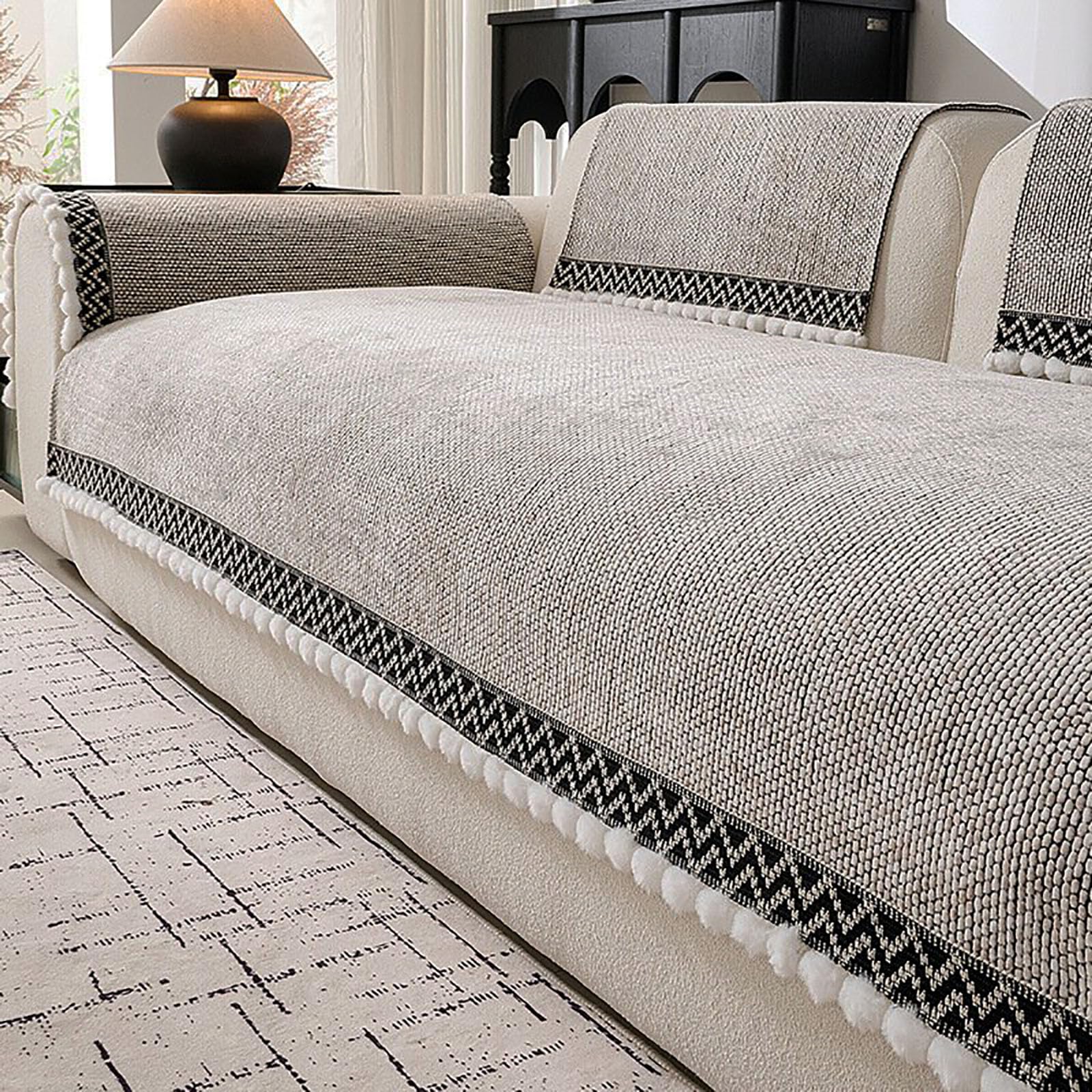Plaid Canape Grande Taille, Jeté De Canapé XXL d'angle, Antidérapant Grand Plaid pour Canapé XXL,Plaid Canape Plaid pour Canapé Lavable