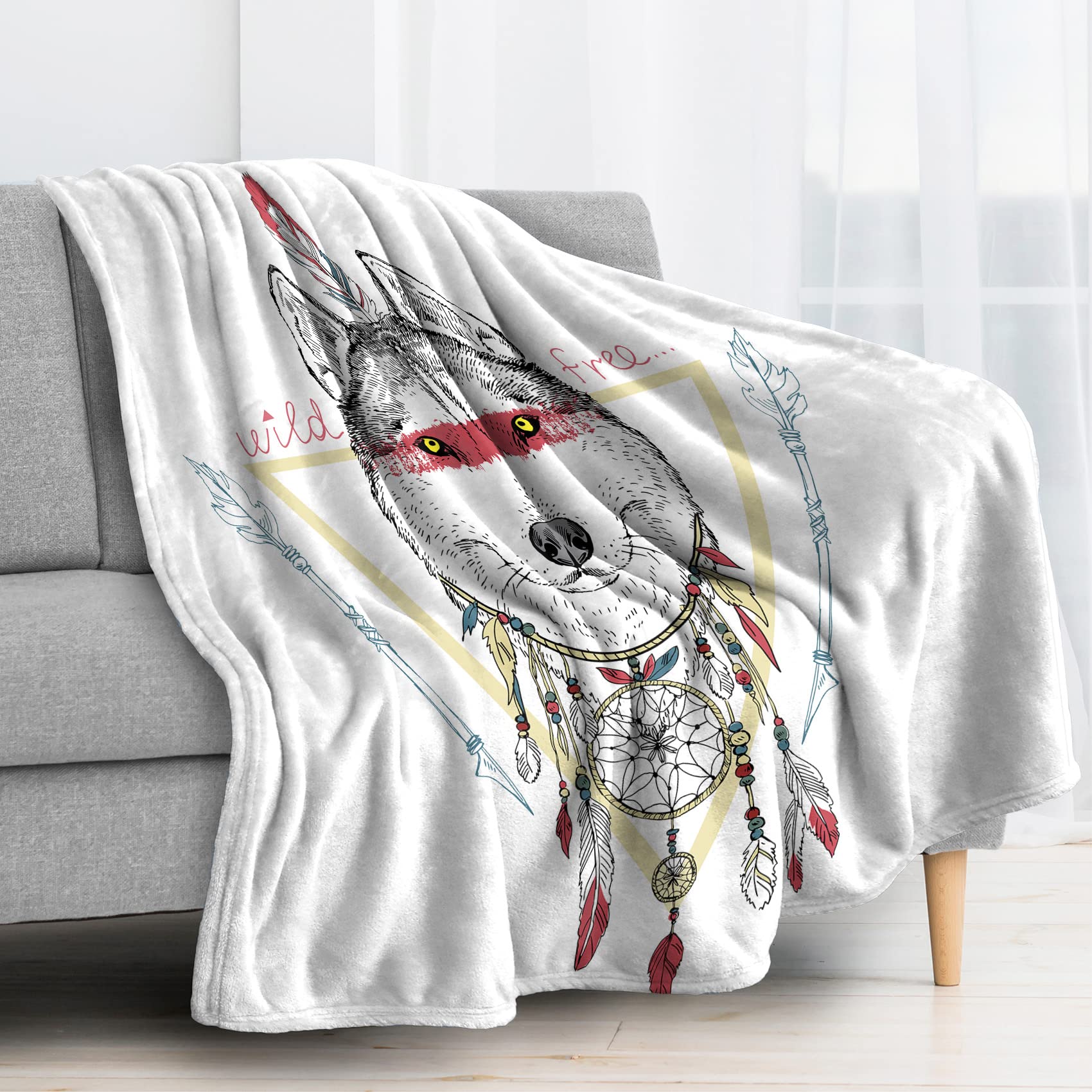 Plaid couverture attrapeur de rêves BUKITA contre le froid de l'hiver