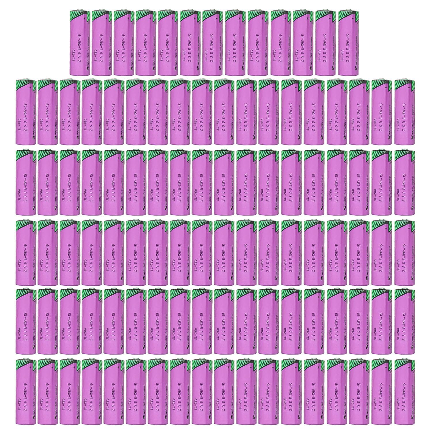 100 Pack 3 6V SL-760 AA Battery for Tadiran SL 760 s Lithium Battery 2200mAh