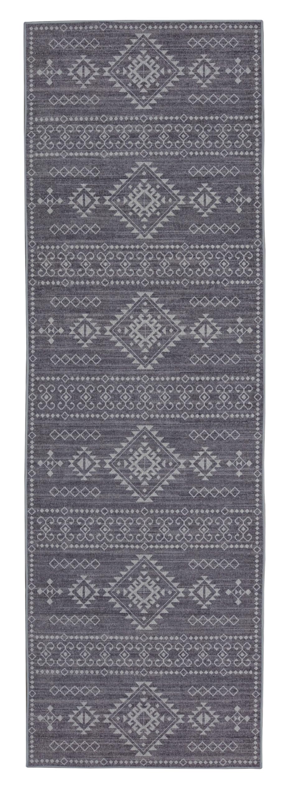 Tapis de couloir lavable Linon Leighann Karlo pour stopper la saleté facilement