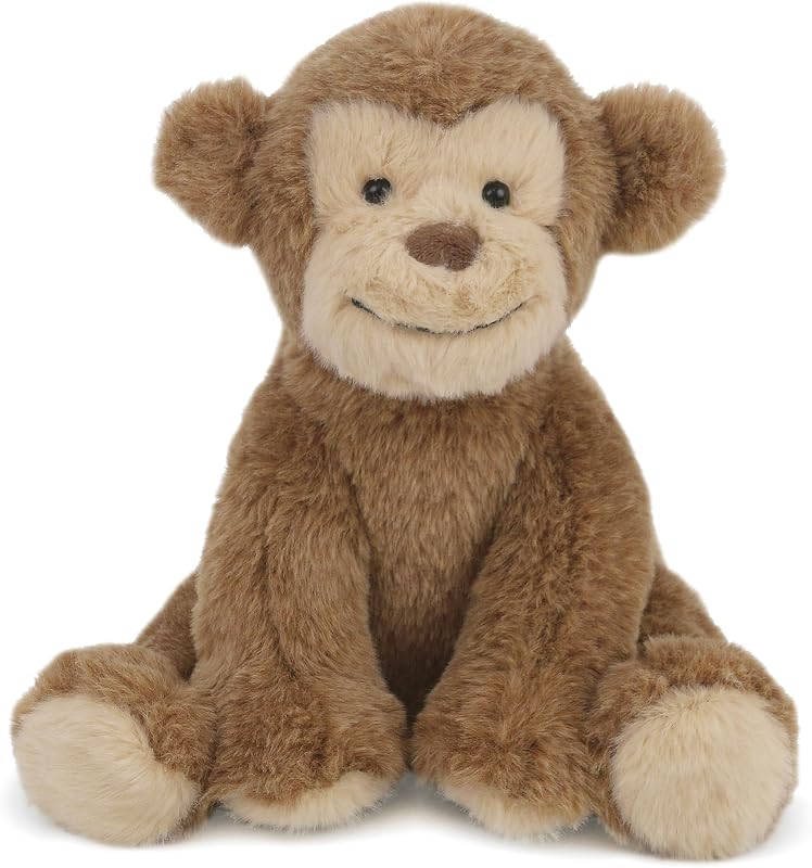 MON AMI Marvel The Monkey Stuffed Animal, 11-Inch Soft Plush Toy for Kids | stuffed animal for boyfriend, cute monkey plushie, snuggling & play, jungle themed companion, nursery décor, huggable gift