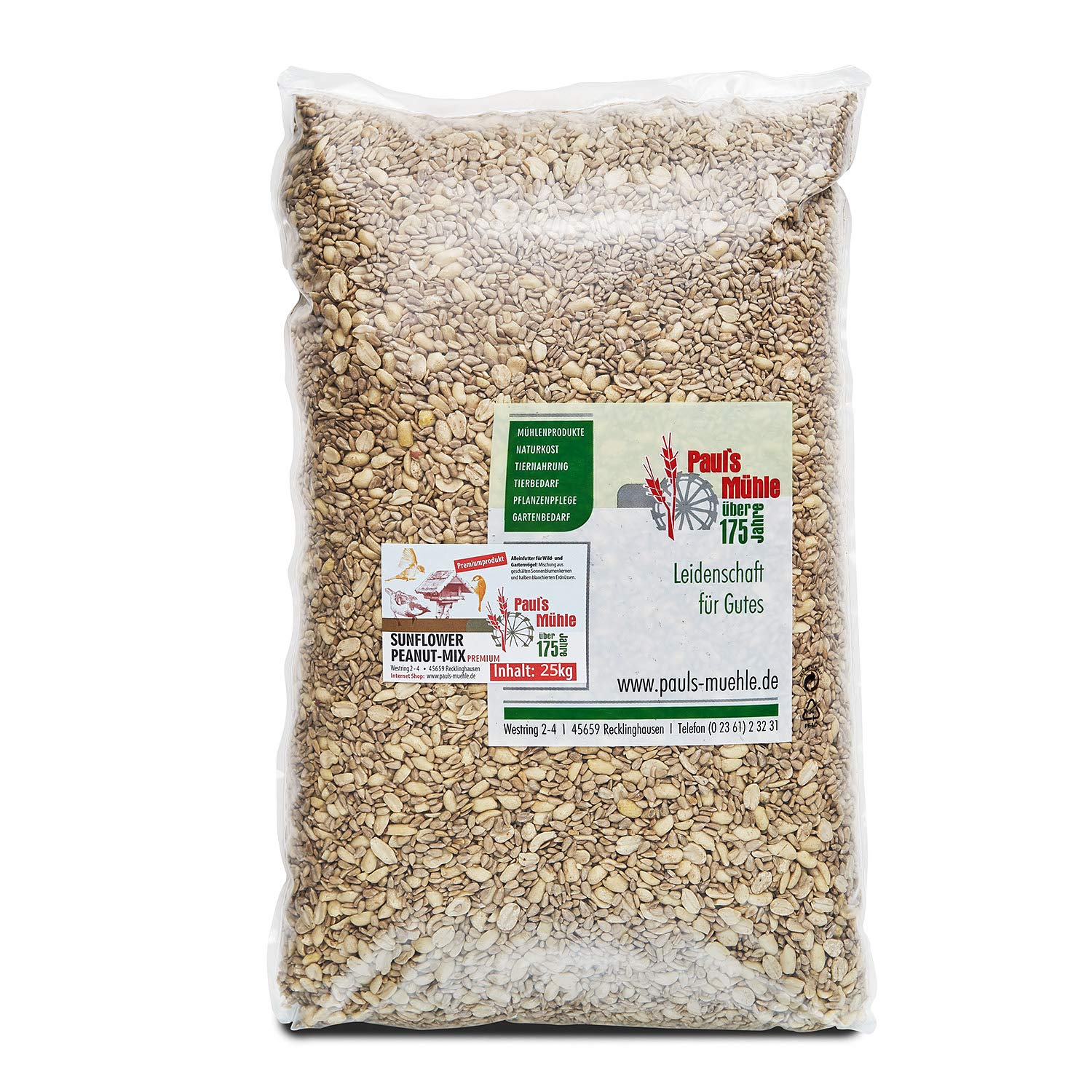 Paul´s Mühle Sunflower Peanut Mix 25 kg, Mischung aus Sonnenblumenkernen und Erdnüssen