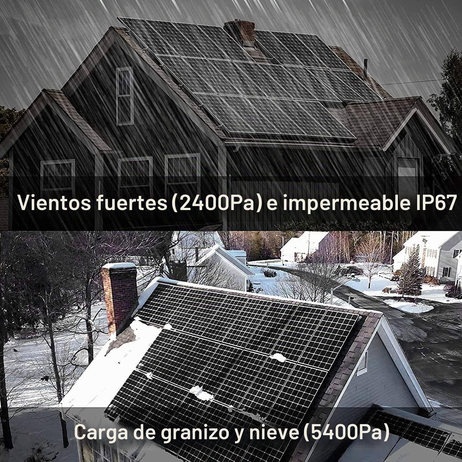 Panel Solar Portátil Ligero De 200 W, 400 W Y 800 W, Panel Solar Monocristalino Flexible, Kit De Panel Solar, Alta Eficiencia, Ultraligero Y Portátil.,400W