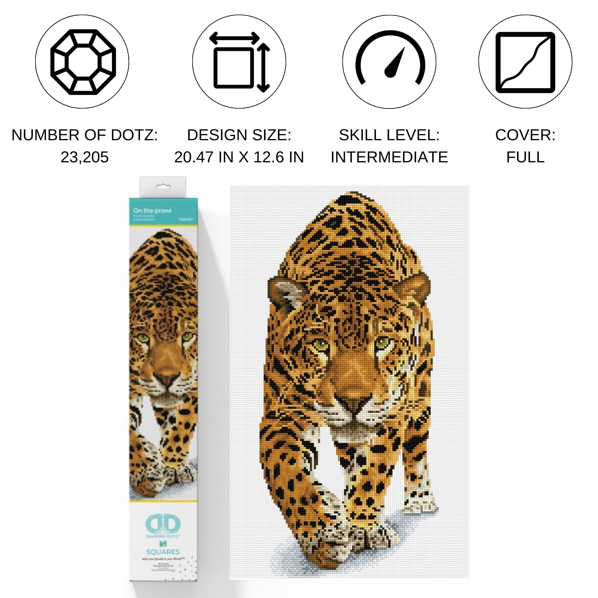 Diamond Dotz Jaguar Painting Kit - Sparkle & Shine -2 Diamond Dotz Jaguar Painting Kit - Sparkle & Shine -2