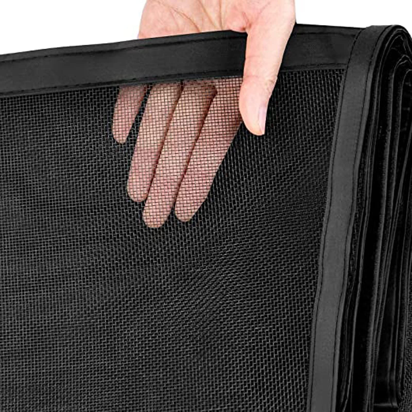 Zanzariera Magnetica Per Porte - 165x235 Cm, Con Strisce Adesive E Chiodi, Grigio, Anti-Zanzare E Insetti - Foto 14