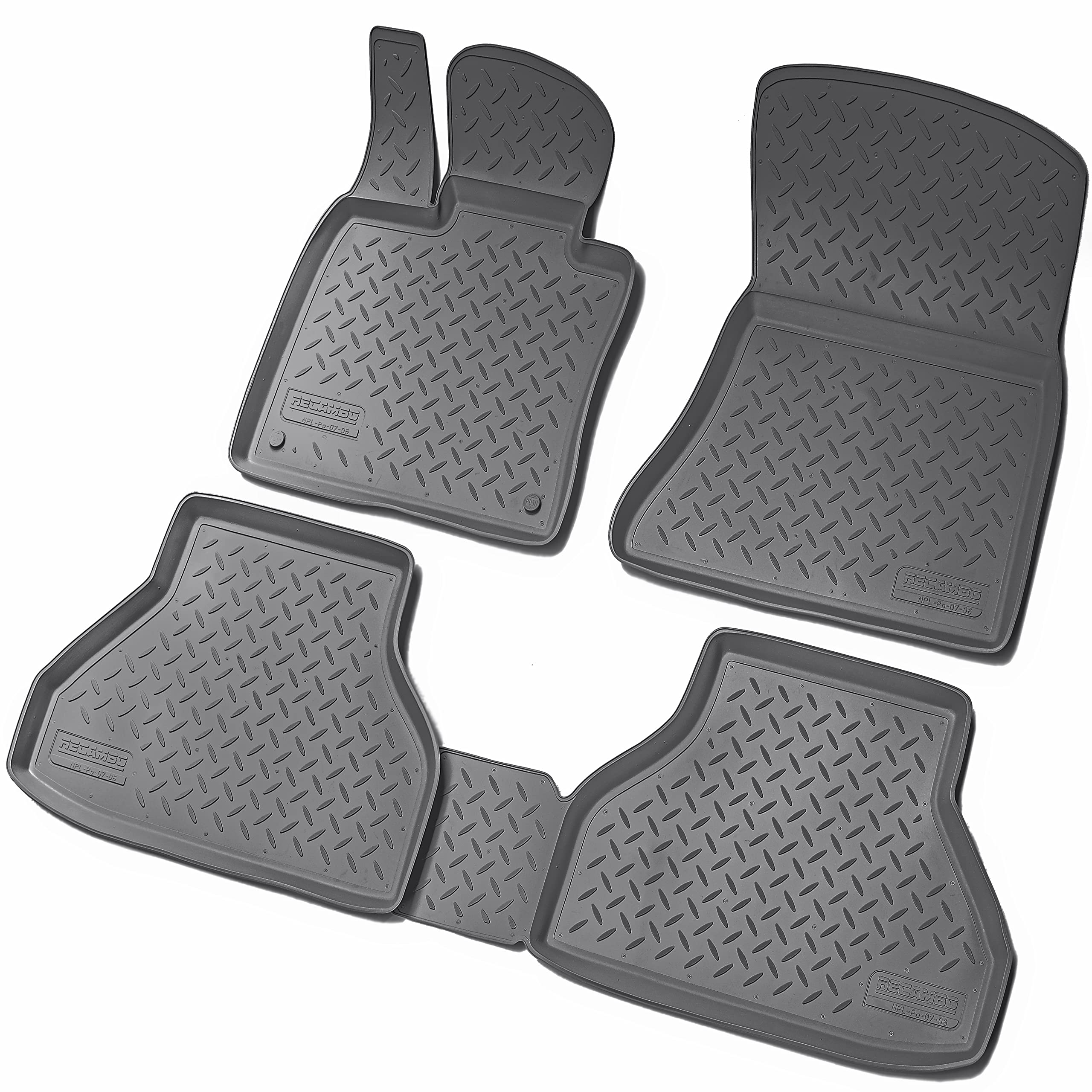 Tapis de sol 3D en caoutchouc BMW X5 E70 ajustement parfait bordure
