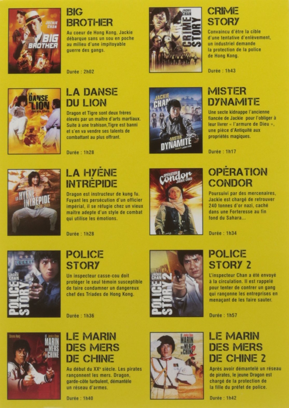 Jackie Chan - L'essentiel (10 Films)