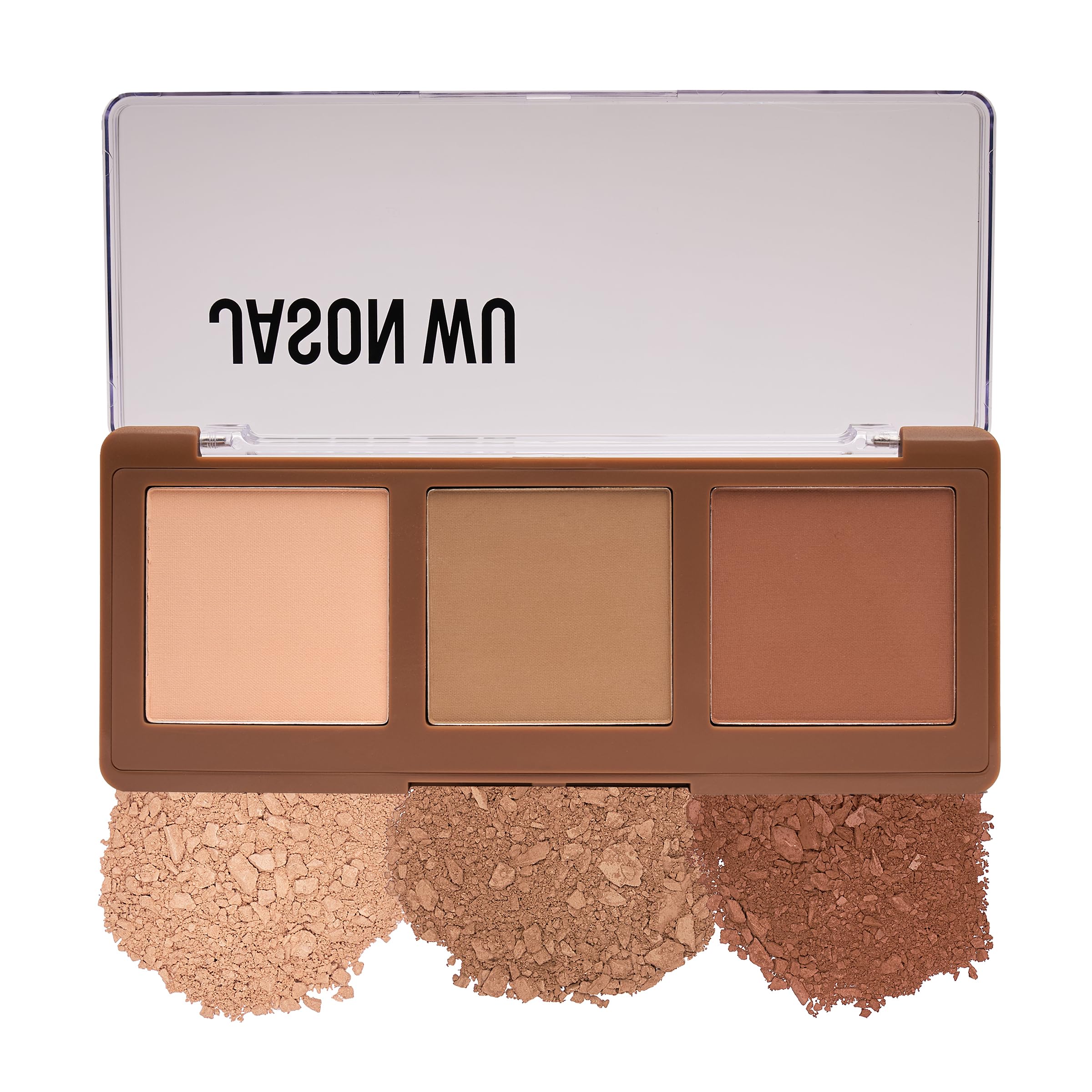 Sunlight Bronzer Trio - Vegano y libre de crueldad animal - Paleta bronceadora cálida de 3 bandejas - Acabado mate para brillo bañado por el sol - Contorno natural, tez radiante - 0.53 oz (15 2