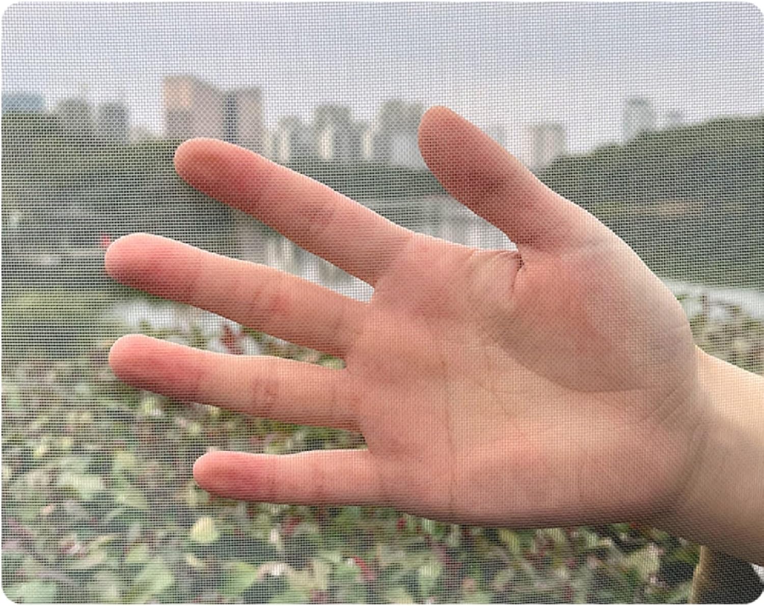 STRMAX DIY Adjustable Magnetic Window Screen Easy Installation White Fram Encrypted Mesh，54 Sizes (Color : White mesh, Size : 200x300cm)