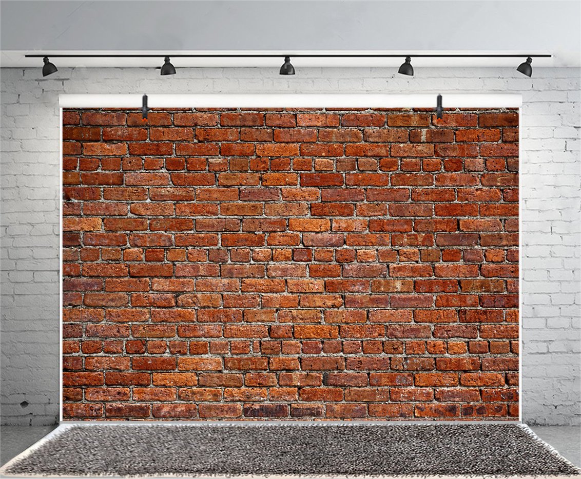 3,5x2,5m Backsteinmauer Fotokulisse Rustikale rote Backsteinmauer Kulisse Antikes Thema Stein Backstein Gestaltung Hintergrund Baby Geburtstag Baby Dusche Party Dekoration