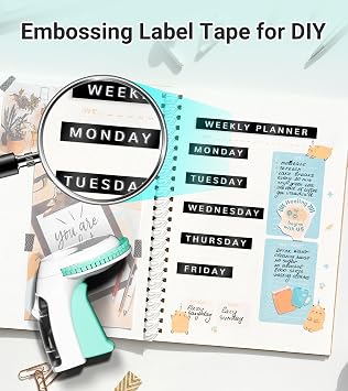 Embossing Label Maker, Embossed Label Maker Machine with Tapes